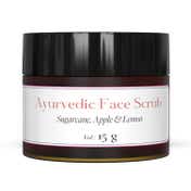 Sadhev Ayurvedic Face Scrub with Sugarcane, Apple, and Lemon (15 g)