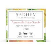 Sadhev Ayurvedic Face Scrub with Sugarcane, Apple, and Lemon (15 g)