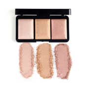PAC Trio Glow Highlighter X3 Ultra Blinding Finish Smooth Texture Blends Seamlessly - Pink (12 g)