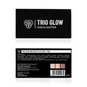 PAC Trio Glow Highlighter X3 Ultra Blinding Finish Smooth Texture Blends Seamlessly - Pink (12 g)
