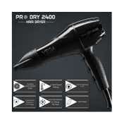 VEGA Professional Pro Dry 2200-2400W Hair Dryer with 3 Heat-2 Speed Settings (VPMHD-03)