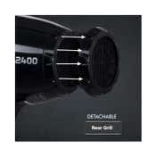 VEGA Professional Pro Dry 2200-2400W Hair Dryer with 3 Heat-2 Speed Settings (VPMHD-03)