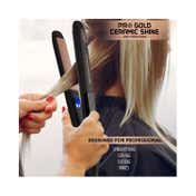 VEGA Professional Pro Gold Ceramic Shine Hair Straightener for Salon at Finish Home (VPMHS-08)