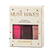Ellement Co. by Must Haves Cheerleader Merlot and Desk to Dinner Vegan Nail Lacquer Set (3 pcs)