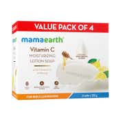 Mamaearth Vitamin C Moisturizing Lotion Soap - (4 pcs)