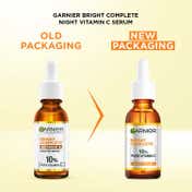 Garnier Bright Complete Night Vitamin C Serum With 10% Vitamin C For Bright Skin (30 ml)