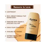 Flicka Blend & Shine Liquid Foundation - 01 Ivory - Fair (30 ml)