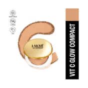 Lakme Makeup+Skincare Vit C Superglow Skin Perfecting Compact - Beige 24 (8 g)