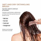 Tash Hair Slick - Portable Detangling Boar Bristle Hair Brush (1 Pcs)