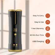 Tash Hair Twirl Automatic Cordless Hair Curler - Onyx (1 Pcs)