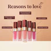 Charmacy Milano Stunning Longstay Liquid Lip Lipstick -  Almond Amour 03 (5.6 ml)