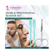 Majestique Nasal Hair Trimmers with Safety Scissor Nose and Ears Grooming Kit (3 pcs)