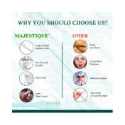 Majestique Nasal Hair Trimmers with Safety Scissor Nose and Ears Grooming Kit (3 pcs)
