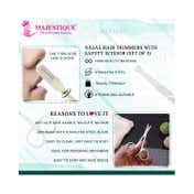 Majestique Nasal Hair Trimmers with Safety Scissor Nose and Ears Grooming Kit (3 pcs)