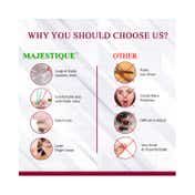 Majestique Eyebrow Trimmer Scissors with Folding Facial Razors (3 pcs)