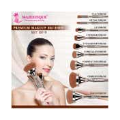 Majestique Premium Makeup Luminous HD Brush Set (9 pcs)