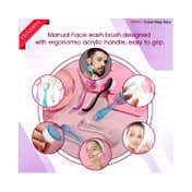 Majestique Pore Cleaning Facial Brush Combo Remove Blackheads and Massage Skin Cleansing (2 pcs)