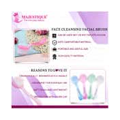 Majestique Pore Cleaning Facial Brush Combo Remove Blackheads and Massage Skin Cleansing (2 pcs)