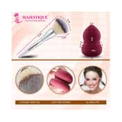 Majestique Foundation Brush with Dual-Use Blender Sponge (2 pcs)