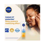Nivea Sun Face Shine Control Cream Spf 50 (50 ml)