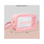 Allure Washable Cosmetic Small Bag - Pink