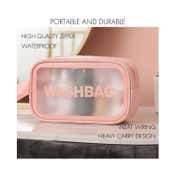 Allure Washable Cosmetic Medium Bag - Pink