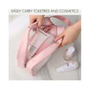 Allure Washable Cosmetic Medium Bag - Pink
