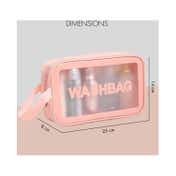 Allure Washable Cosmetic Medium Bag - Pink