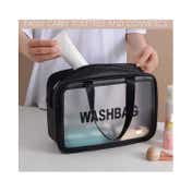 Allure Washable Cosmetic Large Bag - Black