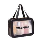 Allure Washable Cosmetic Large Bag - Black