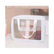 Allure Washable Cosmetic Large Bag - White