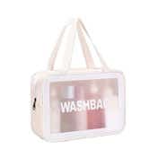 Allure Washable Cosmetic Large Bag - White