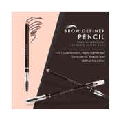 Swiss Beauty Eyebrow Definer Pencil With Spoolie - Deep Brown (1.5 g)