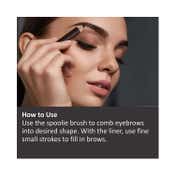 Swiss Beauty Eyebrow Definer Pencil With Spoolie - Deep Brown (1.5 g)