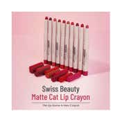Swiss Beauty Non-Transfer Matte Cat Lip Crayon - Murphy Wood (1.5 g)