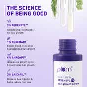 Plum Rosemary & 3% Redensyl Hair Growth Serum with 4% Anagain, 3% Baicapil & Ginseng Extract (30 ml)