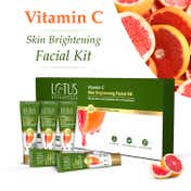 Lotus Botanicals Vitamin C Skin Brightening 5 Step Facial Kit for All Skin Types ( 5 pcs)