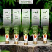 Lotus Botanicals Vitamin C Skin Brightening 5 Step Facial Kit for All Skin Types ( 5 pcs)