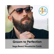 Vega Groom your Beard Pocket-Size Beard- Moustache Comb For Men (HMBC-196)