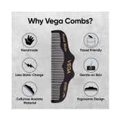 Vega Groom your Beard Pocket-Size Beard- Moustache Comb For Men (HMBC-196)