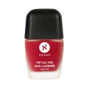 SUGAR Cosmetics Tip Tac Toe Nail Lacquer Matte 37 - Red Of Roses (10 ml)