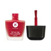 SUGAR Cosmetics Tip Tac Toe Nail Lacquer Matte 37 - Red Of Roses (10 ml)