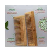 Allure Wooden Neem Comb (CS-01+CR-01) (2 pcs)