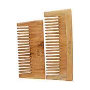 Allure Wooden Neem Comb (CS-01+CS-02) (2 pcs)