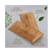 Allure Wooden Neem Comb (CS-01+CS-02) (2 pcs)