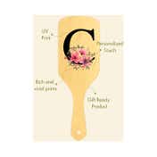 Allure Personalised Paddle Hair Brush Letter C