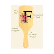 Allure Personalised Paddle Hair Brush Letter F