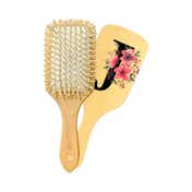 Allure Personalised Paddle Hair Brush Letter J