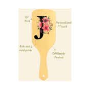 Allure Personalised Paddle Hair Brush Letter J