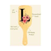 Allure Personalised Paddle Hair Brush Letter L